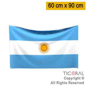 BANDERA TELA ARGENTINA CON SOL 60X90CM x 1